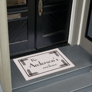 Personalised Doormat - Art Deco Style