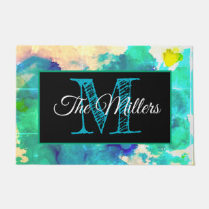 Personalised doormat colourful