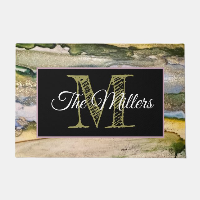 Personalised doormat colourful (Front)