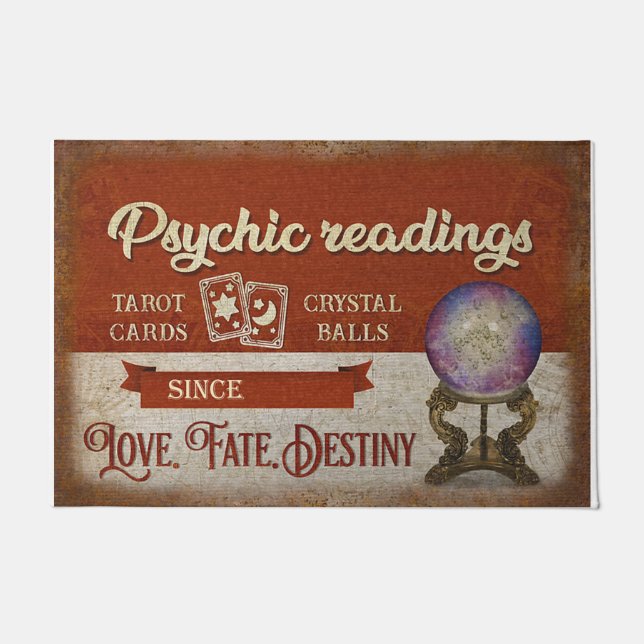Personalised Doormat - Psychic Readings tarot (Front)