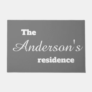 Personalised Doormat - The Anderson's Residence