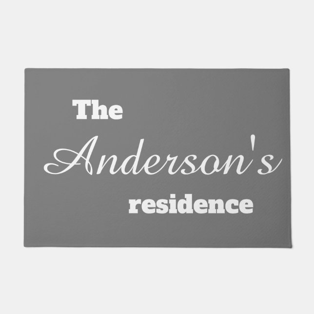 Personalised Doormat - The Anderson's Residence (Front)