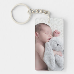 Personalised Double Sided Baby Photo Keychain