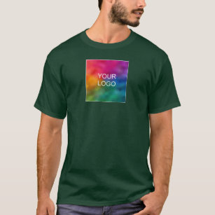 Personalised Double Sided Deep Forest Green Custom T-Shirt