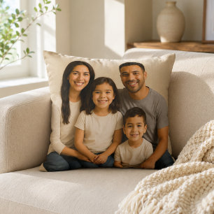 Personalised Double-Sided Family Photo Cushion