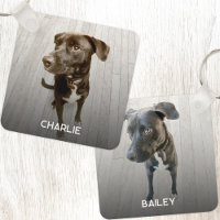 Personalised Double Sided Pet Dog Two Photo