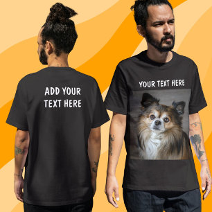 Personalised Double Sided Photo And Text T-Shirt