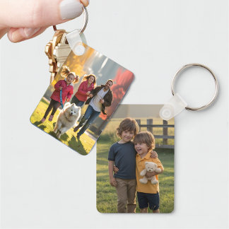 Personalised Double Sided Photo Keepsake | Custom  Key Ring