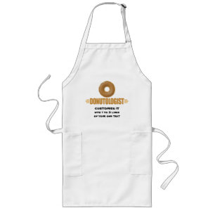 Personalised Doughnut Long Apron