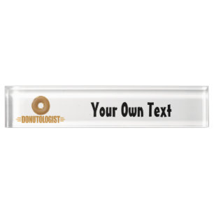 Personalised Doughnut Nameplate