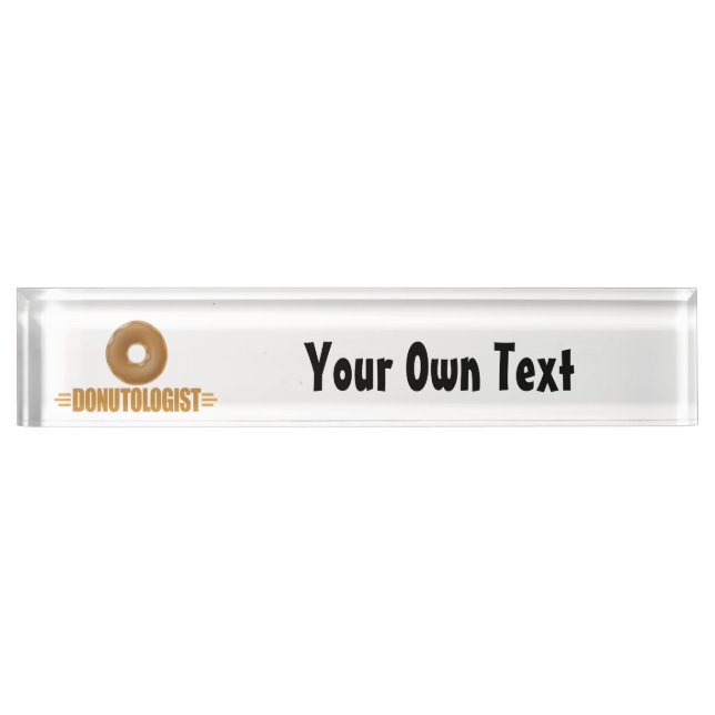 Personalised Doughnut Nameplate (Front)