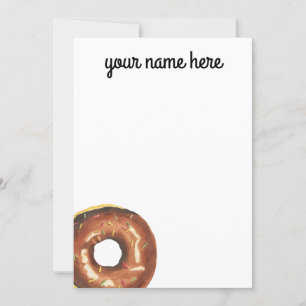 Personalised Doughnut Notecards