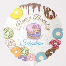 Personalised Doughnut Party Balloons