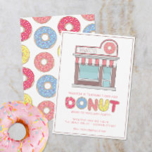 Personalised Doughnut Shop Party