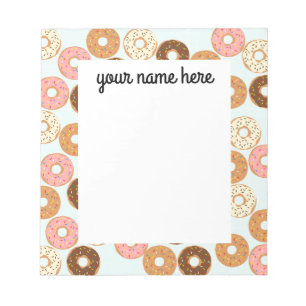 Personalised Doughnuts Notepad