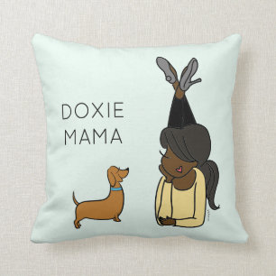 Personalised Doxie Mama Throw Pillow