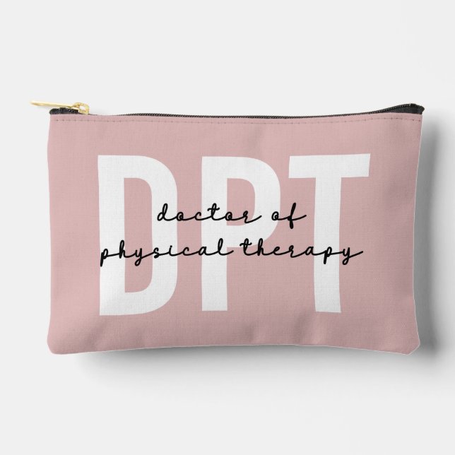 Personalised DPT Doctor of Physical Therapy Accessory Pouch (Front)