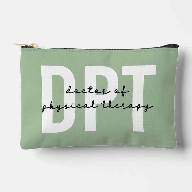 Personalised DPT Doctor of Physical Therapy Accessory Pouch (Front)