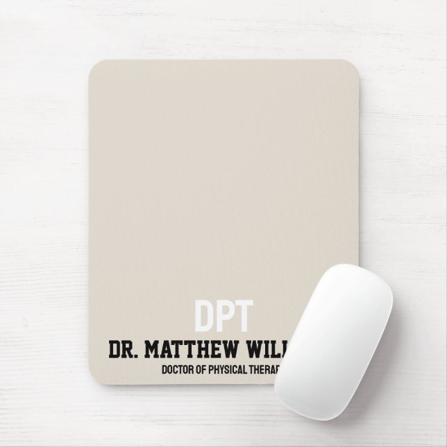 Personalised DPT Doctor of Physical Therapy Gift Mouse Mat (With Mouse)