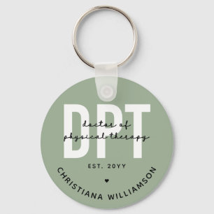Personalised DPT Doctor of Physical Therapy Key Ring
