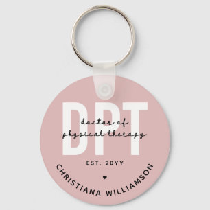 Personalised DPT Doctor of Physical Therapy Key Ring