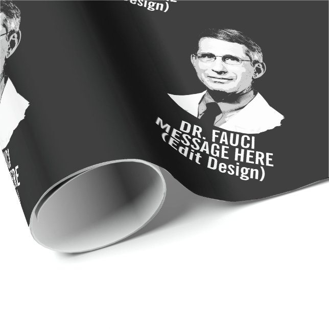 Personalised DR FAUCI Wrapping Paper (Roll Corner)
