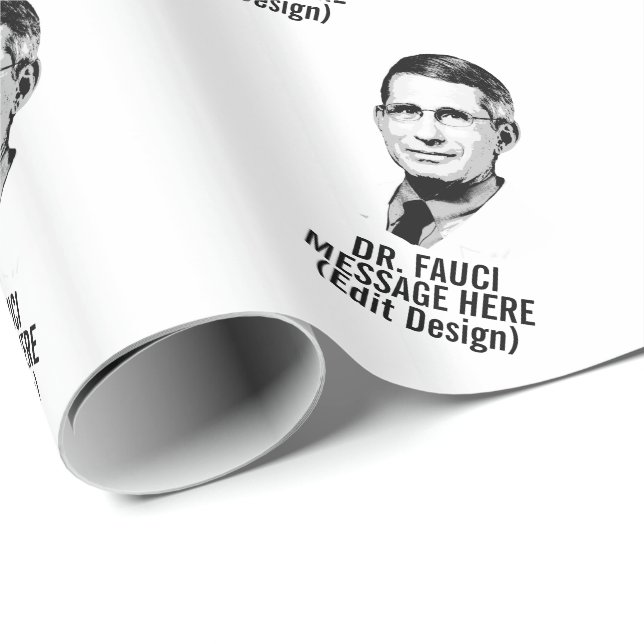 Personalised DR FAUCI Wrapping Paper (Roll Corner)