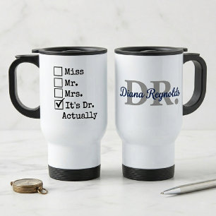 Personalised DR Graduation Mug, New Doctor Gift Travel Mug