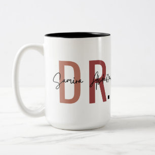 Personalised DR mug, Two-Tone Coffee Mug