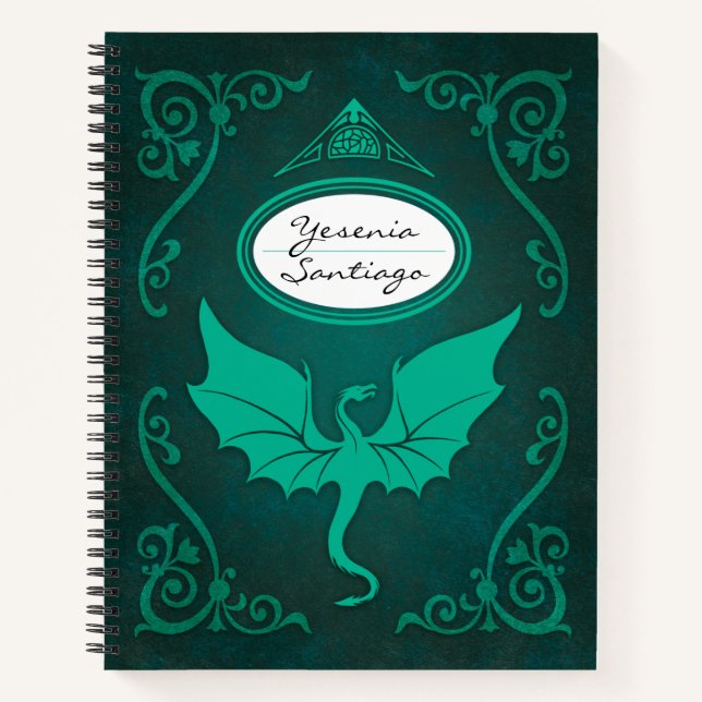 Personalised Dragon Notebook (Front)