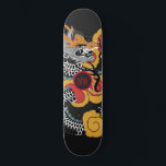 Personalised Dragon Skateboard<br><div class="desc">Personalised bold Asian art dragon skateboard with your initials in the middle.</div>