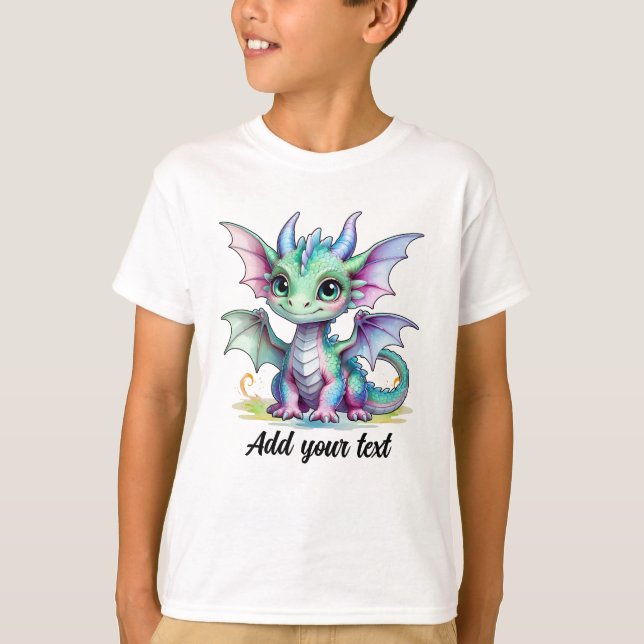 Personalised Dragon Tee for Kids (Front)