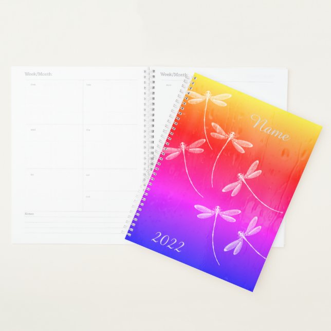 Personalised Dragonflies on water Planner (Display)