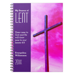 Personalised Draw Near To God Lenten Devotional Notebook