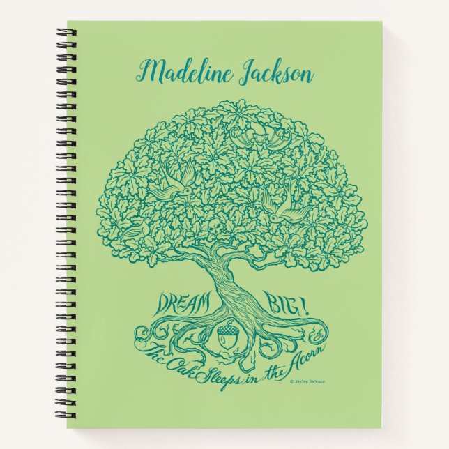Personalised Dream Big Notebook (Front)