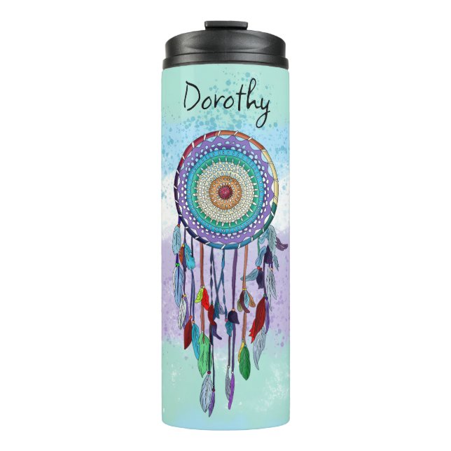 Personalised Dreamcatcher  Thermal Tumbler (Front)