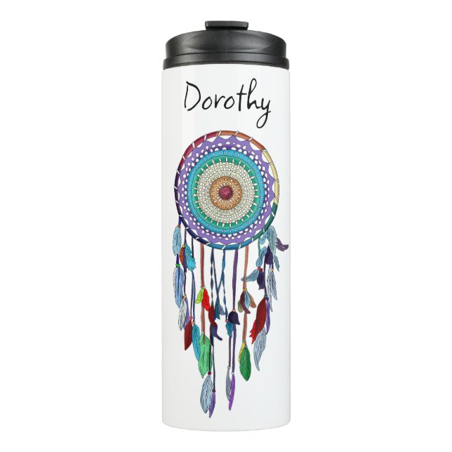 Personalised Dreamcatcher  Thermal Tumbler (Front)