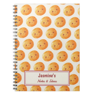 Personalised Dreams Come True Lucky Orange Pattern Notebook
