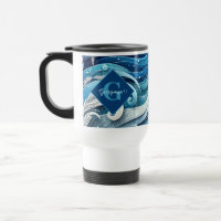 Personalised Dreamy Blue and Frosty Winter Swirls