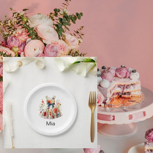 Personalised Dress-up Birthday Party II Paper Plate (Creator Uploaded)