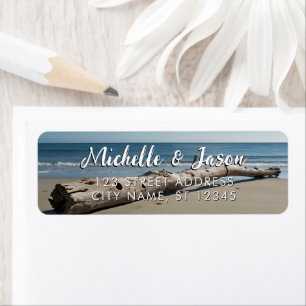 Personalised Driftwood Ocean Summer Beach Waves   
