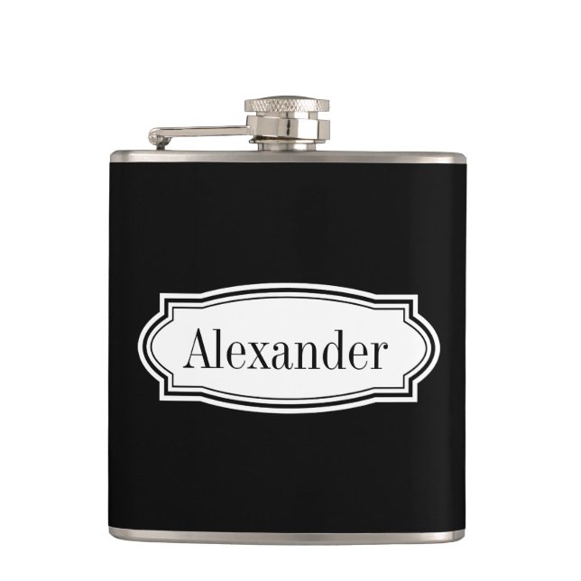 Personalised drink flask | classy gift for men (Front)
