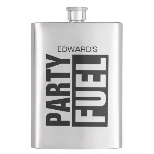 Personalised drink hip flask gift with funny quote