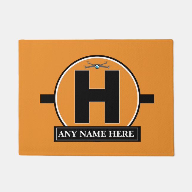 Personalised Drone landing pad Doormat (Front)