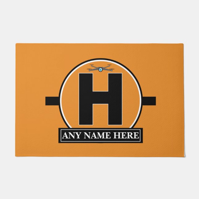 Personalised Drone landing pad Doormat (Front)