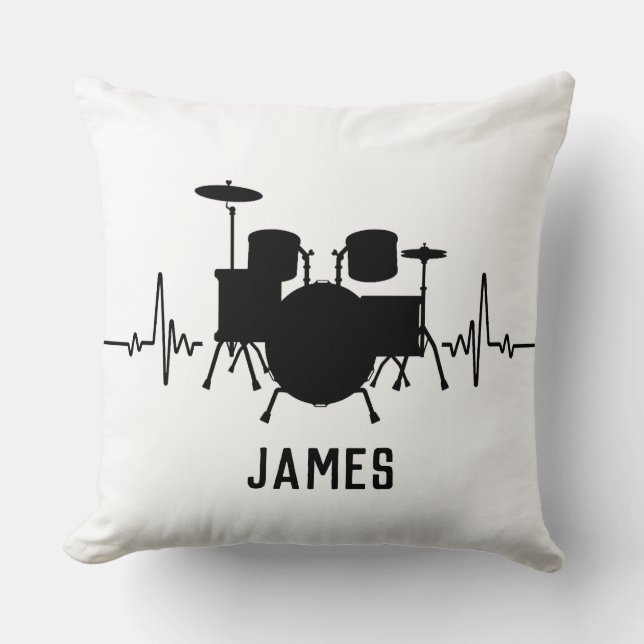  Personalised drummer  Cushion (Front)