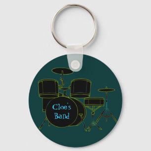 Personalised Drumset Keychain
