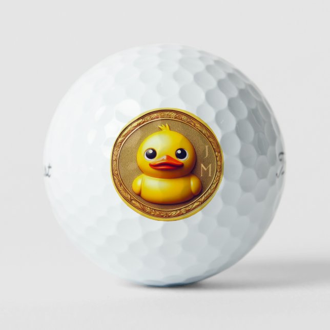 Personalised Duck Titleist Pro V1 Golf Balls (Front)