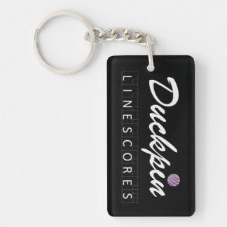 Personalised Duckpin Line Scores Keychain -2 Sides