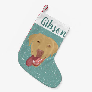 Personalised Dudley Labrador Christmas Small Christmas Stocking